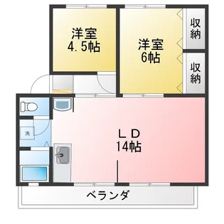 フェリシダII【2階】の間取り