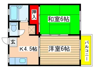 リヴェールII【1階】の間取り