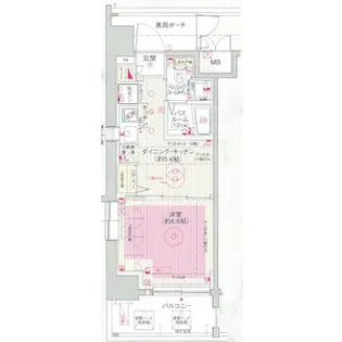 エステムプラザ飯田橋タワーレジデンス【9階】の間取り