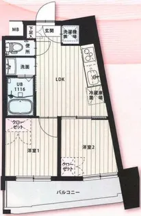 CLUB ORIENT No.103【7階】の間取り