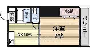 コーポ松重【4階】の間取り