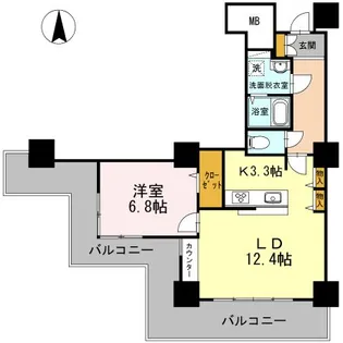 品川シーサイドビュータワー I【26階】の間取り