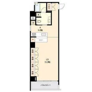 スクエア名駅南【2階】の間取り
