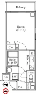 T’s garden西大島II【6階】の間取り
