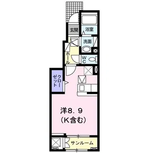 ロイヤル宮浦【1階】の間取り