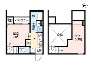 T.A坪井5丁目B棟【2階】の間取り