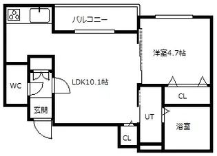 ヴィヴァルディL・A【2階】の間取り