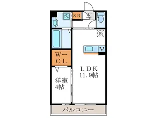 スーリールアンサンブル【2階】の間取り
