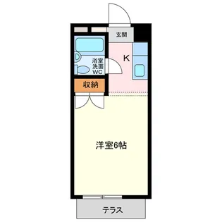 コーポ三樹【1階】の間取り