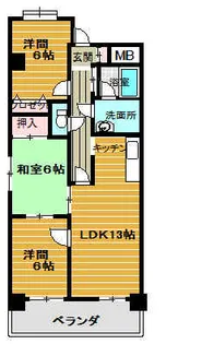 クオリティヒル大塚【6階】の間取り
