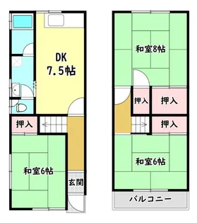 大阪府寝屋川市萱島信和町【一戸建】の間取り