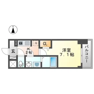 S-RESIDENCE一宮駅前【3階】の間取り