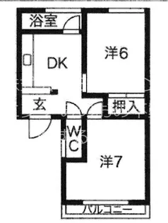 大阪府箕面市瀬川5【マンション】の間取り