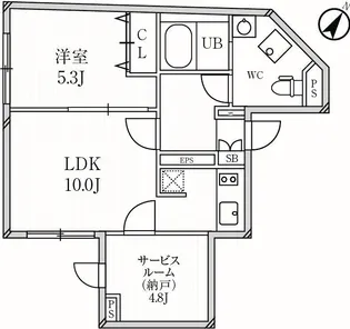 PASEO目黒【1階】の間取り