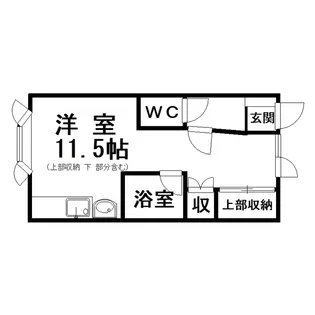 エーハイム【1階】の間取り
