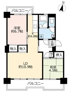 UR千代が丘【5階】の間取り