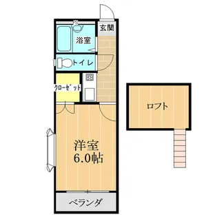 Sコーポ帯山【2階】の間取り