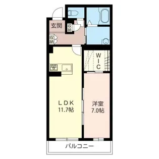 クロシェットn I【1階】の間取り