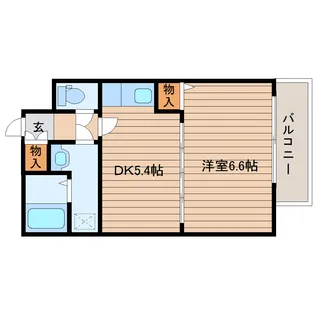 セロー明通館【1階】の間取り