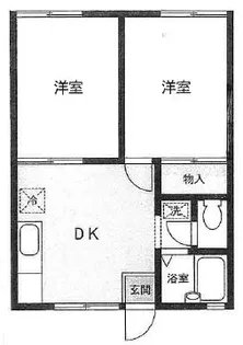 ベルゾーネはさま【2階】の間取り