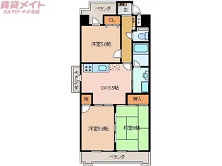 ルド・ソレイユ【5階】の間取り