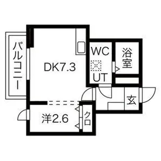 メリディアン中山吉成【1階】の間取り