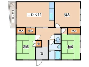 栢沼アパート【2階】の間取り