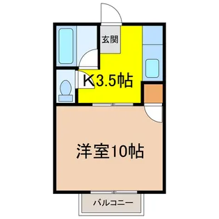 ソシノハイツ【2階】の間取り