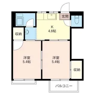 クローバーハイツ【2階】の間取り