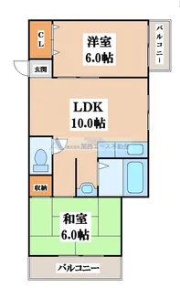 大阪府東大阪市吉田7【マンション】の間取り
