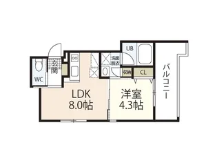 ETERNO江波【2階】の間取り