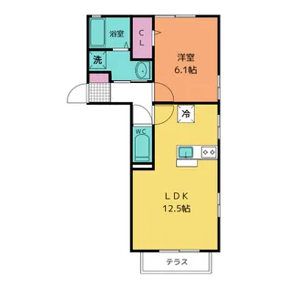 Arcadia B【1階】の間取り