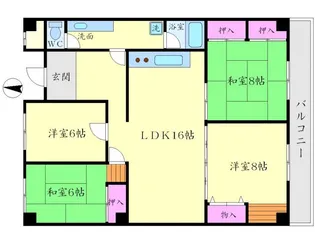 高塚苑【2階】の間取り