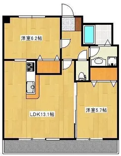 クロノス30新町II【3階】の間取り
