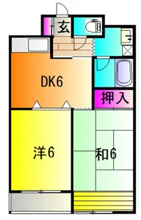 宇都宮第5チサンマンション【6階】の間取り