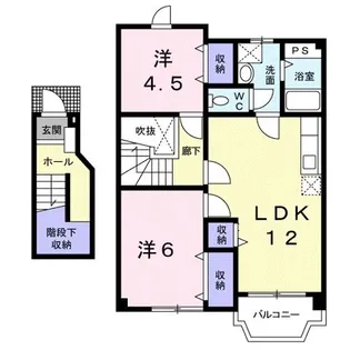 広島県尾道市高須町【アパート】の間取り
