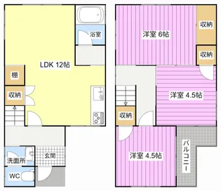 静岡県浜松市中央区西伊場町【一戸建】の間取り