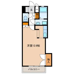 岐阜県岐阜市青柳町5【マンション】の間取り