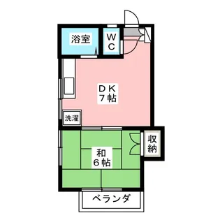 武蔵野ハイム【1階】の間取り