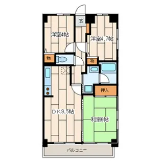 グランドール井上【3階】の間取り