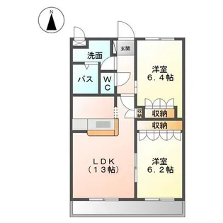 ブルー ウィンド【1階】の間取り