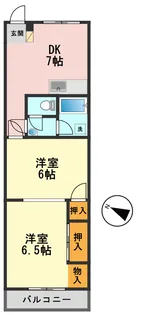 東京都江戸川区南小岩8【マンション】の間取り