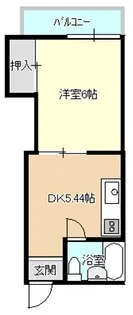 ハイツ樋の口【3階】の間取り