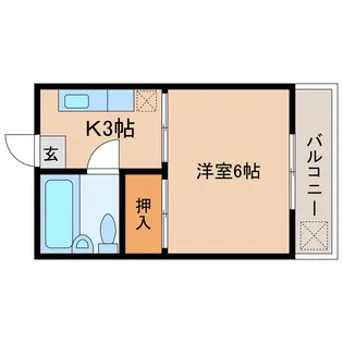 宮崎県都城市北原町【マンション】の間取り