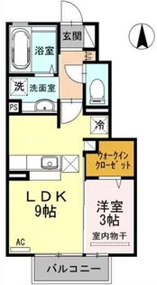 カメリアハイム【1階】の間取り
