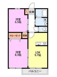 サン・エイト【2階】の間取り
