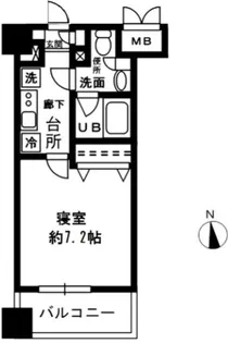 レジディア四谷三丁目【2階】の間取り