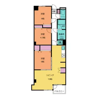 MKマンション矢作台パレス【1階】の間取り
