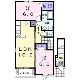 広島県廿日市市塩屋2【アパート】の間取り
