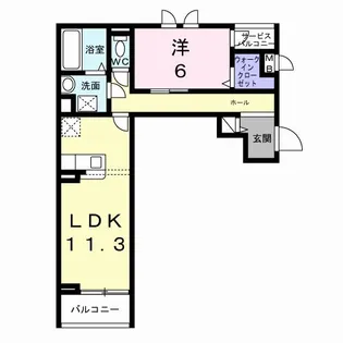 大阪府泉佐野市笠松1【アパート】の間取り